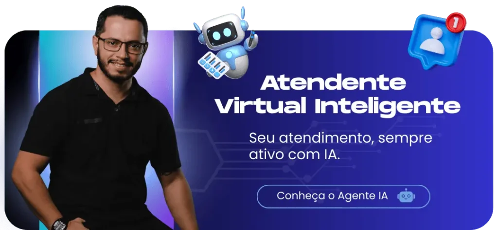 Banner de divulgação do Agente Virtual Inteligente com IA no Zé do Tráfego