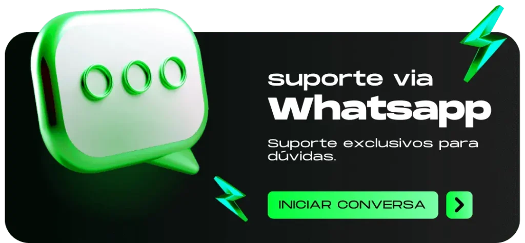 Banner de suporte via WhatsApp exclusivo para clientes Zé do Tráfego com botão iniciar conversa